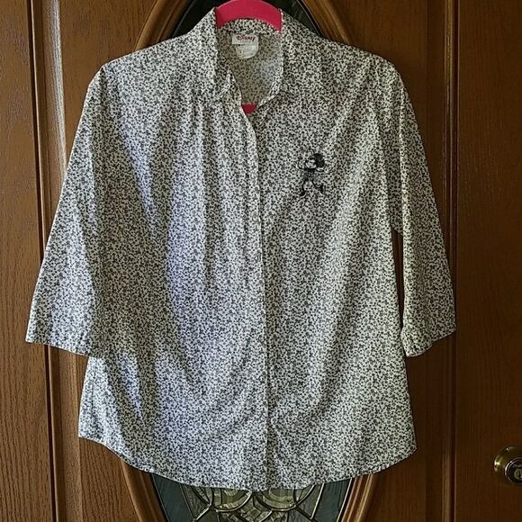Disney Store Minnie Mouse 3/4 sleeve top Sz. S - Picture 1 of 5
